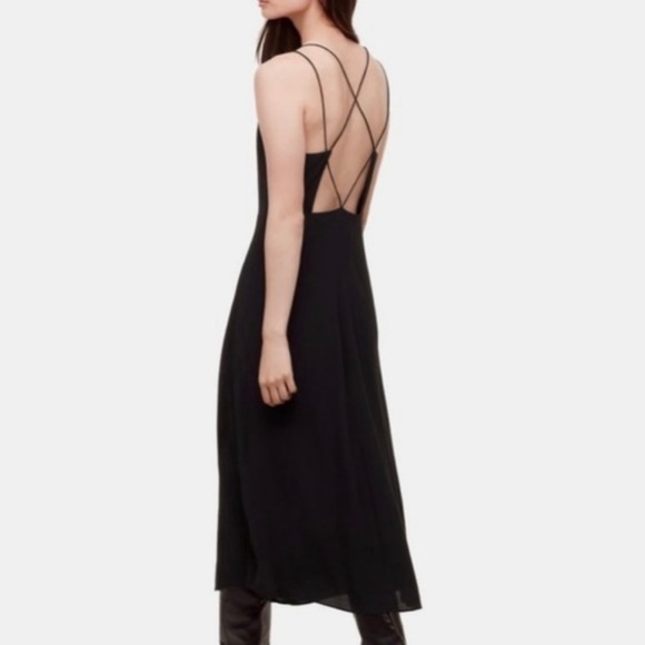 Aritzia Wilfred Black Angelique Dress - Picture 2 of 9